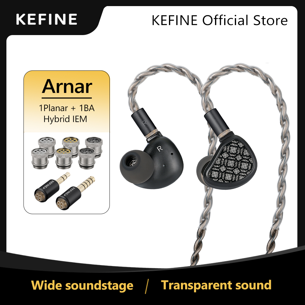 Planar Magnetic Iem Earphones - KEFINE Arnar 14.5mm Planar Manyetik ve