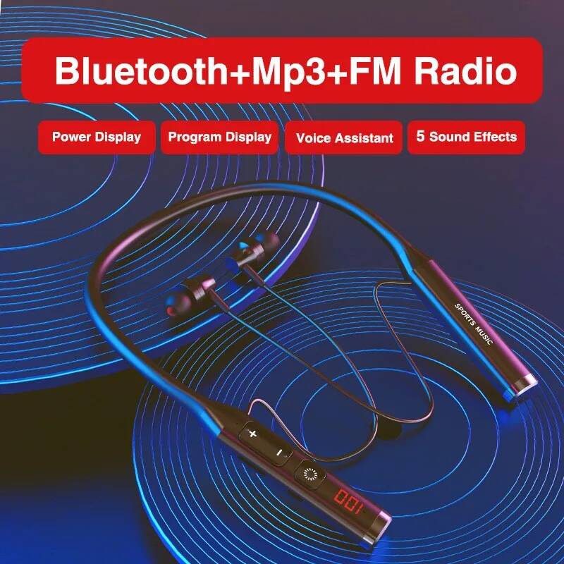 Magnetic Neckband Sports Earphones - Manyetik Boyun Bandı Bluetooth Kulaklık Akıllı