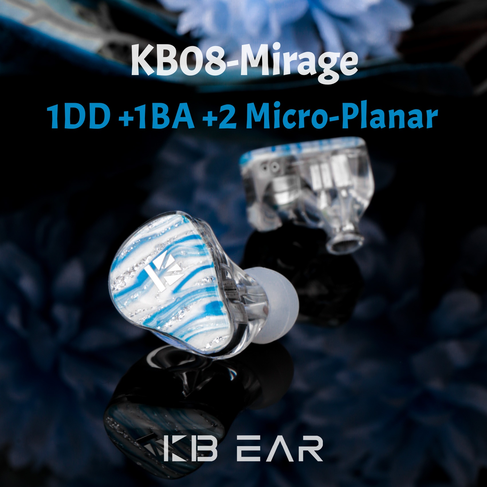 Planar Magnetic Iem Earphones - KBEAR KB08 Mirage IEMS Kulak İçi