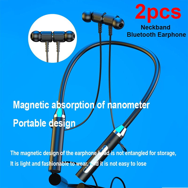 Magnetic Neckband Sports Earphones - Xiaomi Lenovo için Bluetooth Kulaklık Silikon