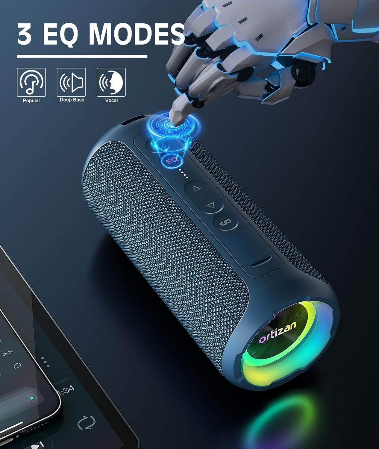 40W HD ses ve bas ile Ortizan  - Portable Bluetooth Speaker Waterproof Ipx7 incelemesi ve fiyatı