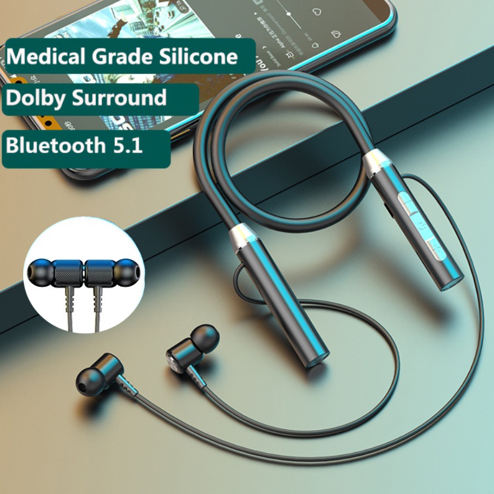 Kablosuz kulaklıklar Bluetooth - Magnetic Neckband Sports Earphones incelemesi ve fiyatı